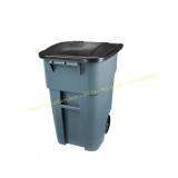 Rubbermaid Brute 50 Gal. Grey Rollout Trash Can wi