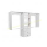 Easy Track Deluxe Closet Kit white
