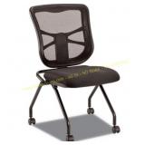 Alera Elusion Mesh Nesting Chairs, 18.1" Seat