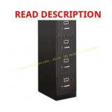 HON 4 Drawer Lock Cabinet Black
