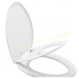 Mayfair Elongated Plastic Potty Seat, White