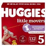 Huggies Little Movers Diapers Size 5, 132pk