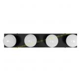 Design house 24in 4-Light Matte Black Vanity Light