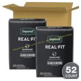 Depend Real Fit Incontinence Underwear, L/XL