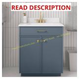 Glacier Bay Marcote 30 in. Slate Blue Bath Vanity