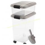 41 Lbs/45 Qt Airtight Storage Container Combo