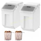 VEVOR Storage Bin, 2 x 15L Dispenser Bin