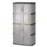 72"H x 36"W x 18"D Gray Resin Cabinet