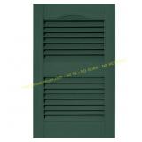 2 Ct. Builders 15x25in Louvered Shutters, Green