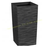 13.5in Celestine Slate Self-Watering Planter black