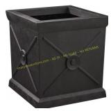 15 in. Eldon Slate Indoor/Outdoor Planter black