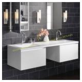 Ladena 20-7/8 in. Undermount Sink, Ice Grey