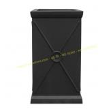 Vigoro 26 in. Slate Fiberglass Planter black