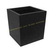 13.4in Guinevere Square Slate Planter black