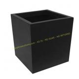 13.4 in. Guinevere Square Slate Planter black