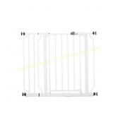 30" Easy Step Metal Walk-Through Gate white