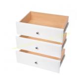 8 in. H x 24 in. W White Wood Drawer