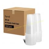 600-Pack KARAT 32oz Clear Plastic Cups