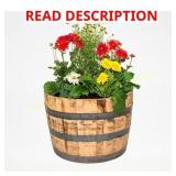 Real Wood Products Oak Whiskey Barrel 26 in. W 3 c