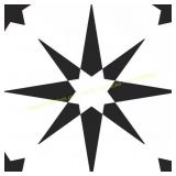 4-Pack Altair 12x12in Black Peel & Stick Vinyl Til