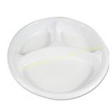 500-Pk. Boardwalk 10 in. 3-Compartment Plates