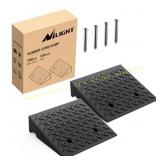 Nilight Rubber Curb Ramps, 3.9" Rise, 2 Pack