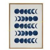 Sylvie 28x38in. Moon Phases Framed Canvas