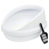 IRIS USA Large High-Back Cat Litter Tray