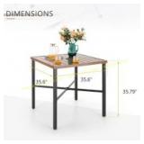 Sophia&William Furniture Tall Black PatioBar Table