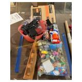 Grill cover, kids toys, books