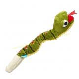 2ct. Bark Multicolored Plush Snake Dog Toy