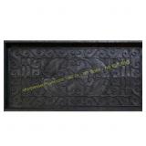 Manor Black 17 in. x 35 in. Rubber Boot Tray