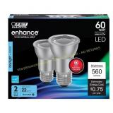 2Ct Feit PAR16 LED Floodlight Bulb 60W 2 pk