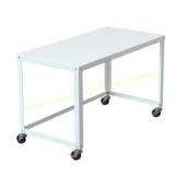 Space Solutions Mobile Steel Desk, White