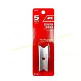 6Ct Ace 2-1/2 in. W Steel Double Edge Scraper Blad