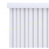 Room darkening vertical blinds, 78in x 84in