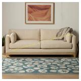 allen + roth 8x10 Blue/Natural Indoor Rug