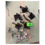 5ct. Gate latch and 6ct. 3/4  pipe strap