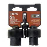 MIBRO Carbon Steel Hole Saw Set 5 pc