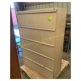 Metal lateral file cabinet