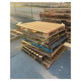 Assorted wooden pallets