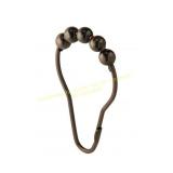 IDesign Bronze Silver Shower Rings, 12 pk