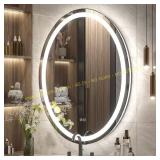 20x28 Oval Frameless Lighted Vanity Mirror no bran