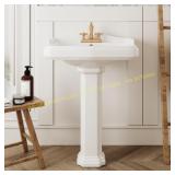 DeerValley DV-1P522 23x19in. Pedestal Sink, White