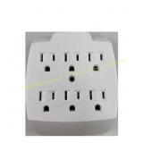 3ct. Ace Projex Grounded 6 Outlet Adapter