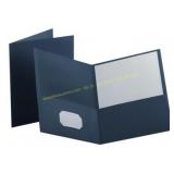 4 boxes Oxford 2-Pocket Folder, 25 ct black