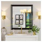 32x36 Matte Black Vanity Mirror no brand