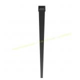 5 Ct. Freedom 8ft.x2in. Black Steel Fence Post