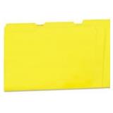 Colored File Folders, 1/3 Cut, Yellow, 35 ct