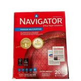 Navigator Paper 20Lb extra bright 8-1/2"x11" 5/500